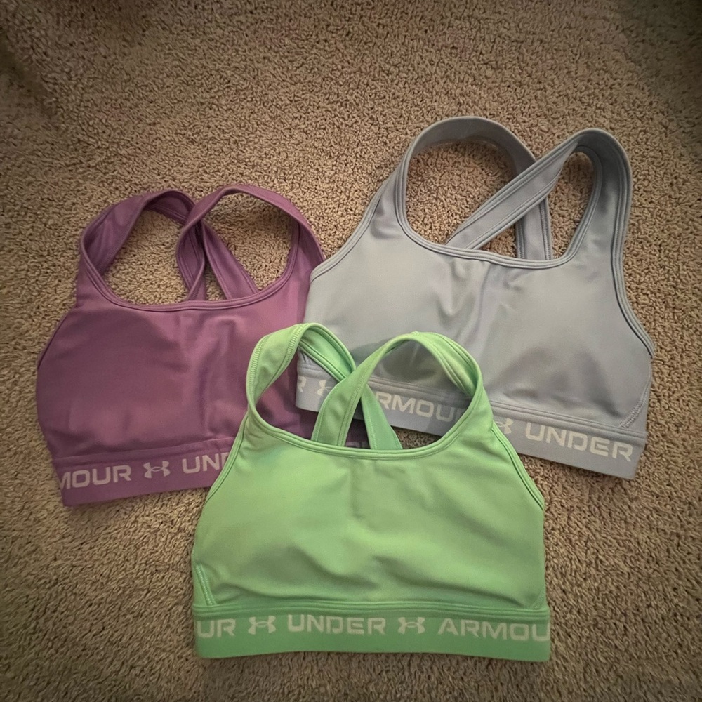 Under Armour Trio Sports Bras - Lavender, Mint, Slate